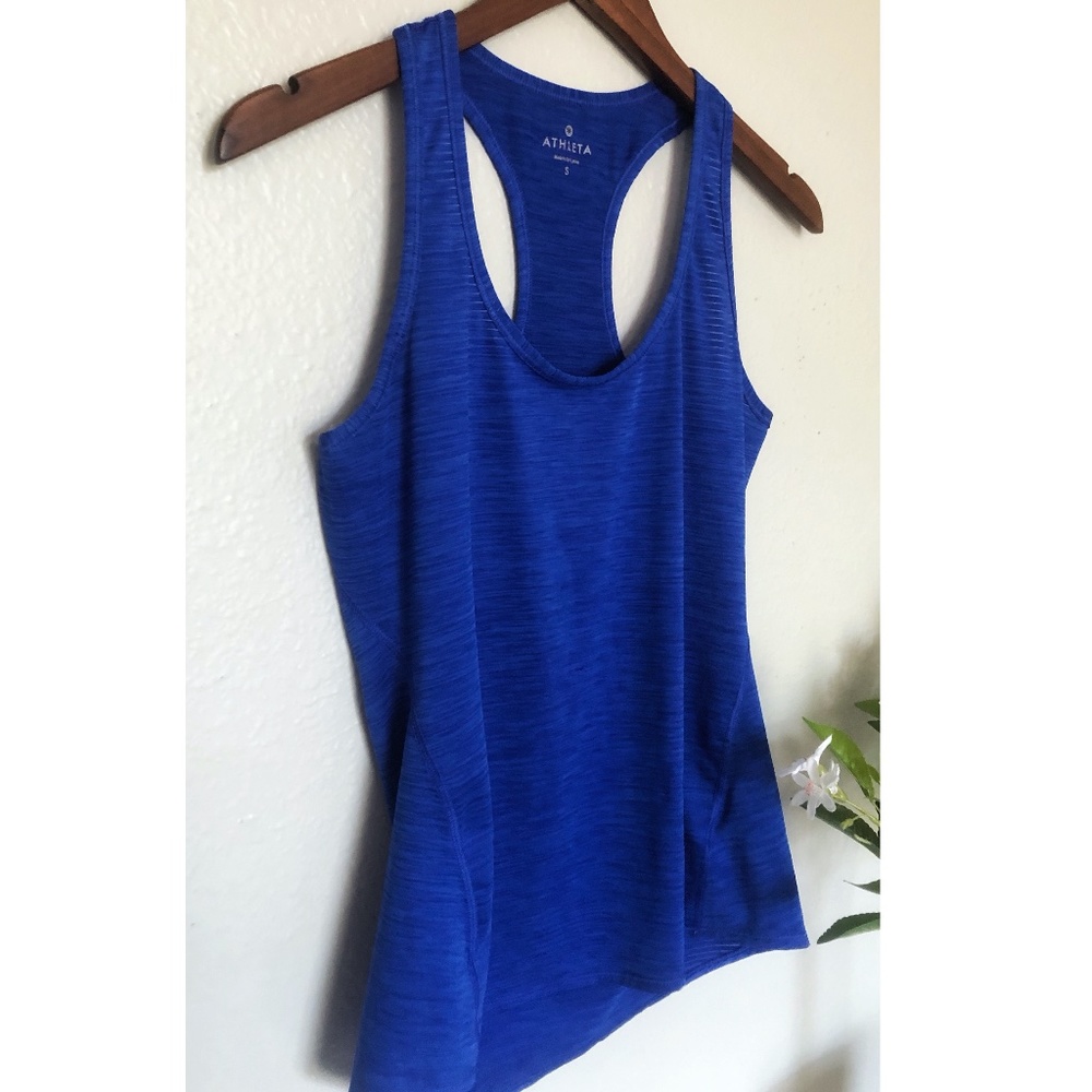Athleta Blue Racerback Lightweight Tank Top - Picture 3 of 5